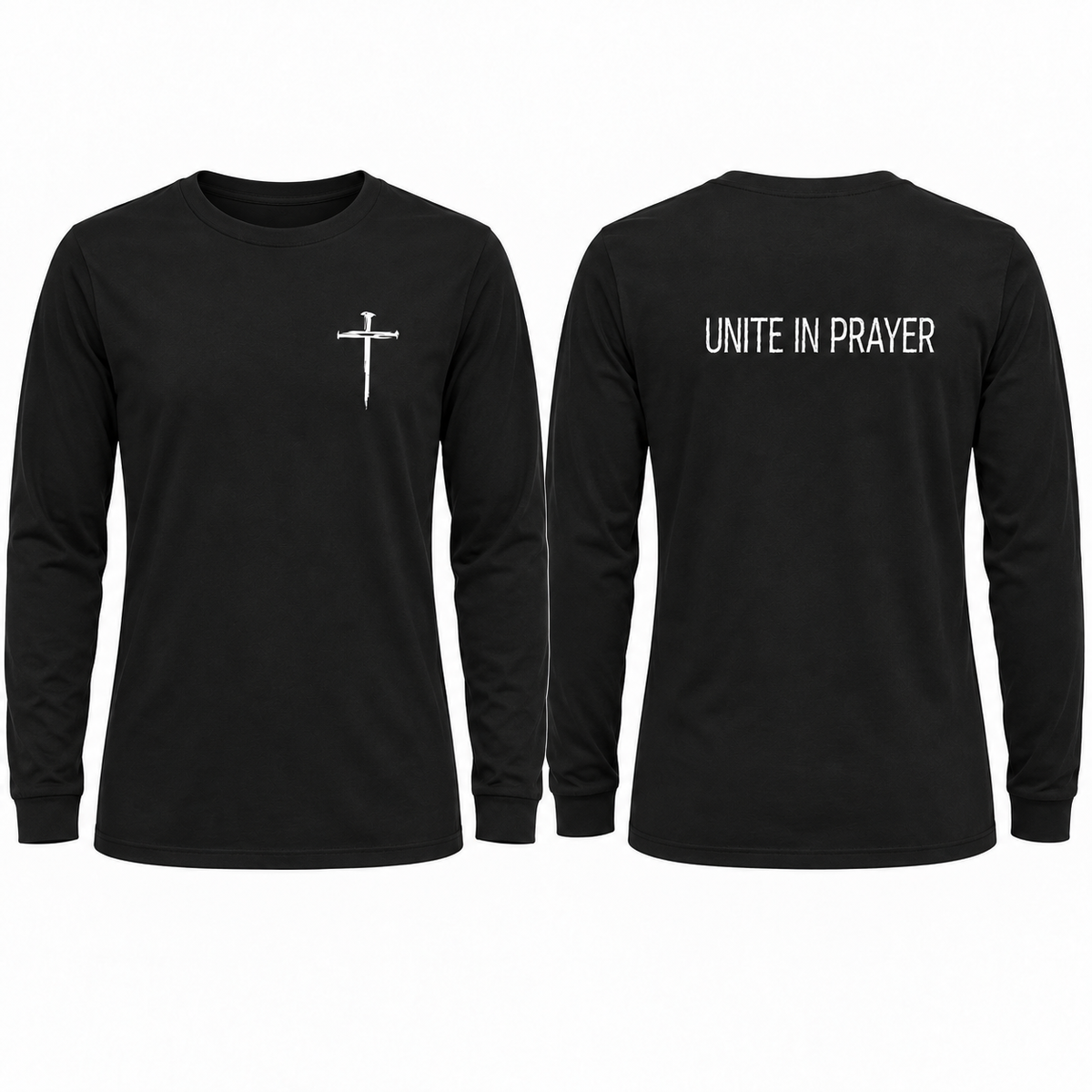 Black Long-Sleeve Unisex Tee
